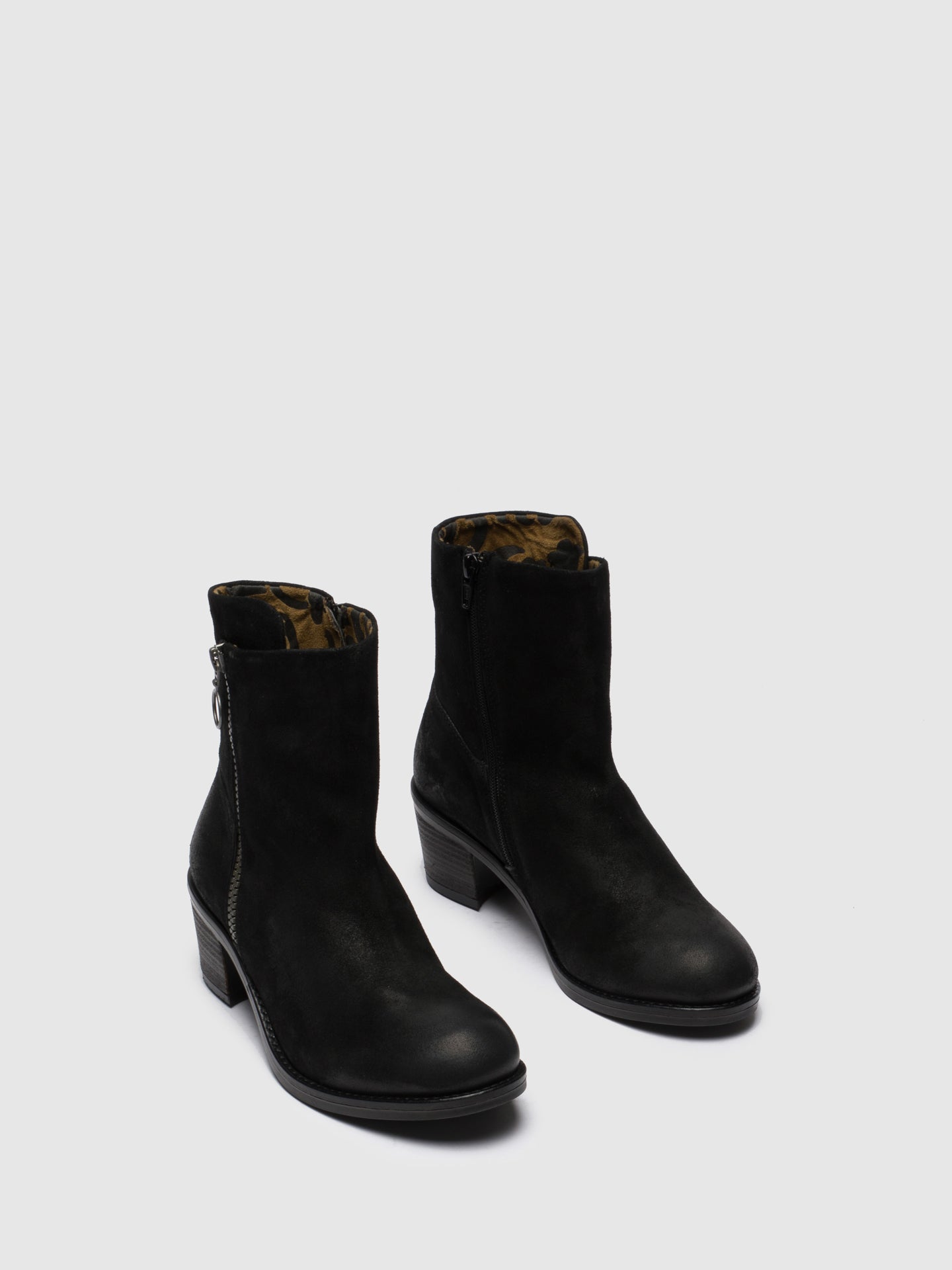 Fly London Botins com Fecho em Preto